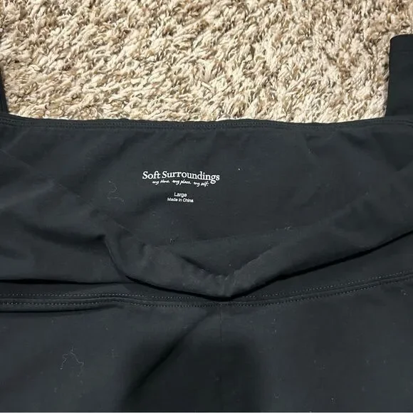 Soft Surroundings Large Plain Black Leggings - Picture 2 of 4